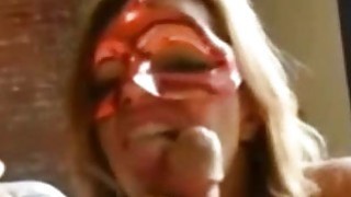 Masked Babe POV cocksucking hot video